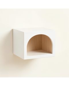 Shore Bridge Wall-Mounted Cat Perch - White (synthetic illustration; no displayed measurements)