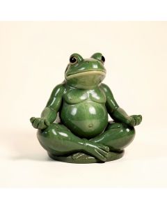 Meditating Frog Statue (synthetic illustration; no displayed measurements)