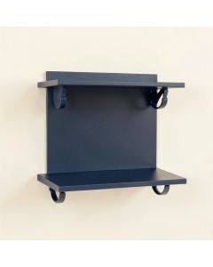 Spruce Crest Wall-Mounted Entryway Organizer Shelf - Navy (synthetic illustration; no displayed measurements)