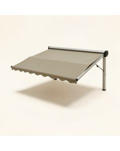 Manual Retraction Slope Patio Awning (synthetic illustration; no displayed measurements)