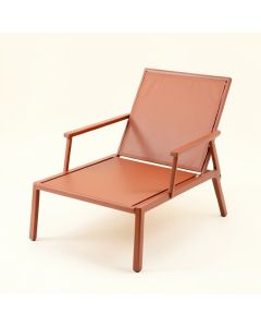 Ash Crossing Outdoor Lounge Chair - Terracotta (synthetic illustration; no displayed measurements)