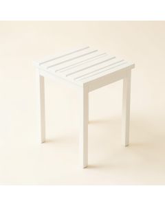 Spruce Bluff Compact Balcony Table - White (synthetic illustration; no displayed measurements)