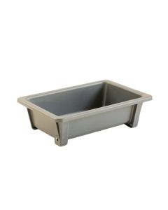 Brook Canyon Empty Railing Planter With Integral Brackets - Gray (synthetic illustration; no displayed measurements)