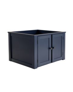 Aspen Field Empty Furniture-Style Litter Enclosure - Navy (synthetic illustration; no displayed measurements)