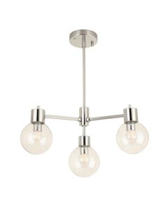 Ebern Designs 664E08763B414Ef29711879C73E33E63 Three Light Pendant Primo Heifner Chrome (synthetic illustration; no displayed measurements)