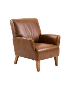 Jilian 31 '' Wide Top Grain Leather Club Chair (synthetic illustration; no displayed measurements)