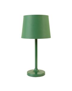 Dune Bend Table Lamp With A Plain Fabric Shade - Green (synthetic illustration; no displayed measurements)