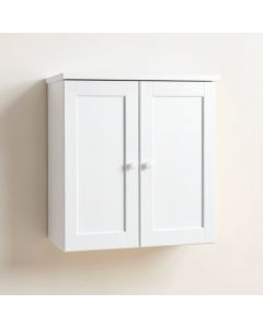 Fern Crest Wall-Mounted Laundry Cabinet - White (synthetic illustration; no displayed measurements)