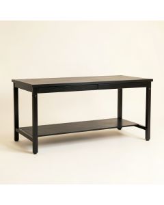 River Bridge Empty Workshop Workbench - Black (synthetic illustration; no displayed measurements)