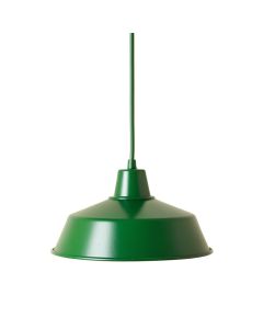 Bay Dale Pendant Light Suspended From One Plain Cable - Green