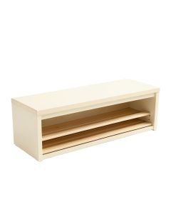 Moss Canyon Shoe Storage Bench - Ivory (synthetic illustration; no displayed measurements)