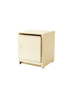 Summit Bluff Freestanding Pull-Out Hamper Cabinet - Ivory (synthetic illustration; no displayed measurements)