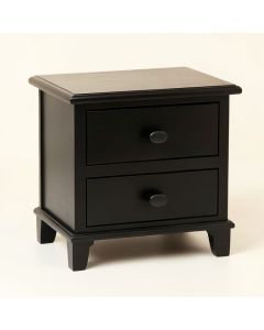 Olive Crossing Nightstand - Black (synthetic illustration; no displayed measurements)