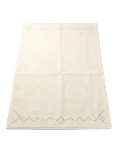 Reed Arc Rectangular Area Rug - Cream