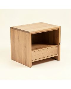 Coughlin Solid Wood End Table With Storage (synthetic illustration; no displayed measurements)