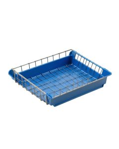 Dawn Field Empty Under-Desk Cable Tray - Blue (synthetic illustration; no displayed measurements)