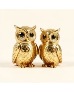 2 Piece Owl Figurine Set (synthetic illustration; no displayed measurements)