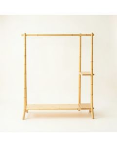Oak Crest Empty Garment Rack - Ivory (synthetic illustration; no displayed measurements)