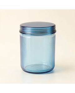 Clay Bluff Storage Canister With Lid - Blue (synthetic illustration; no displayed measurements)