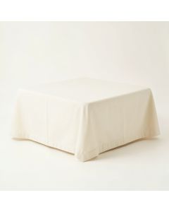 Aspen Bend Flat Bed Sheet - Cream (synthetic illustration; no displayed measurements)