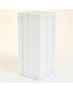 Flint Dale Narrow Outdoor Storage Bench - White (synthetic illustration; no displayed measurements)