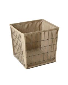 Wire Frame Fabric Storage Bin