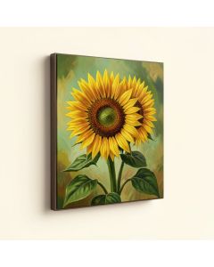 Sunflowers By Jean Mckee Painting Print Plaque (synthetic illustration; no displayed measurements)