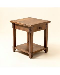 Industrial Revolution End Table (synthetic illustration; no displayed measurements)