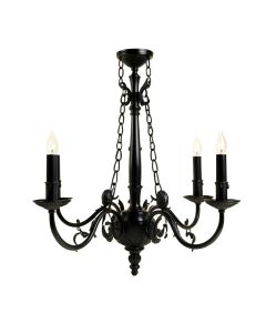 Ryckman Candle Style Classic/Traditional Chandelier With Wrought Iron Accents (synthetic illustration; no displayed measurements)
