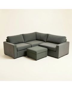 132 '' Wide Reversible Modular Corner Sectional With Ottoman (synthetic illustration; no displayed measurements)