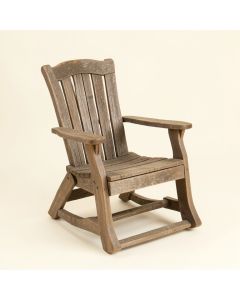Oak Bluffs Iron Porch Rocking Chair (synthetic illustration; no displayed measurements)