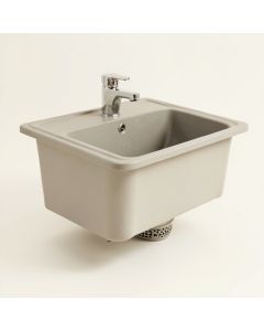 Turino 33 '' L X 18 '' W Farmhouse/Apron Kitchen Sink With Sink Grid And Drain Assembly (synthetic illustration; no displayed measurements)