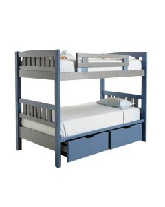 Amyris Twin Over Full L Bunk Bed With Drawers