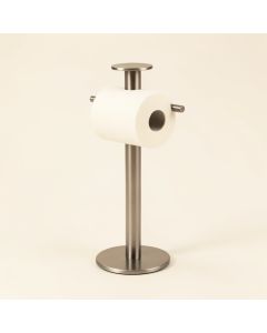 Georgian Free Standing Pedestal Toilet Paper Holder (synthetic illustration; no displayed measurements)
