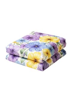 Watercolor Flower Home Floral Duvet Cover Set (synthetic illustration; no displayed measurements)