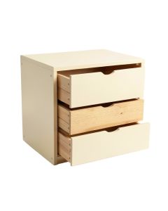 Juniper Dale Small-Parts Storage Drawer Cabinet - Cream