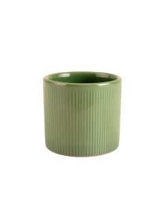 Heath Crest Empty Candle Holder - Green
