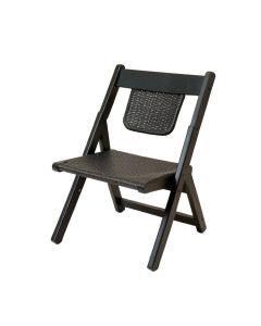 Fern Brook Folding Outdoor Chair - Black (synthetic illustration; no displayed measurements)