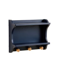 Dawn Edge Wall-Mounted Entryway Organizer Shelf - Navy (synthetic illustration; no displayed measurements)