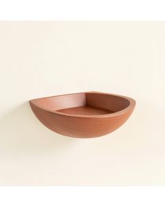 Field Edge Wall-Mounted Cat Perch - Terracotta (synthetic illustration; no displayed measurements)