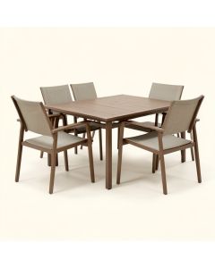 Engelbertus Outdoor 5 Piece Dining Set (synthetic illustration; no displayed measurements)