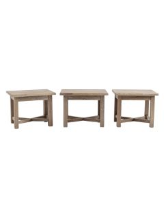 Malai Weathered 3 Piece Coffee Table Set (synthetic illustration; no displayed measurements)