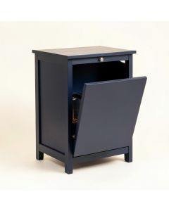 Alder Canyon Freestanding Pull-Out Hamper Cabinet - Navy (synthetic illustration; no displayed measurements)