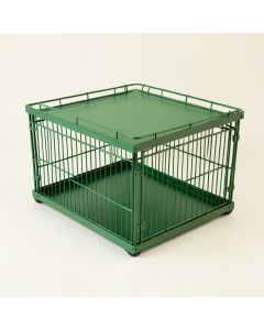 Summit Bluff Empty Furniture-Style Pet Crate - Green (synthetic illustration; no displayed measurements)