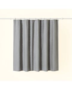 Pine Canyon Shower Curtain Hanging Flat From A Plain Rod - Gray (synthetic illustration; no displayed measurements)
