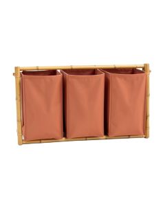 Brook Bend Laundry Sorting Station With Plain Removable Bags - Terracotta (synthetic illustration; no displayed measurements)