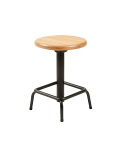 Karly Swivel Solid Wood Adjustable Height Bar Stool (synthetic illustration; no displayed measurements)