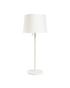 Meadow Bluff Floor Lamp With A Plain Fabric Shade - White (synthetic illustration; no displayed measurements)
