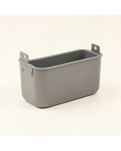 Olive Crossing Empty Railing Planter With Integral Brackets - Gray (synthetic illustration; no displayed measurements)