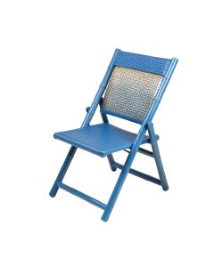 Moss Arc Folding Outdoor Chair - Blue (synthetic illustration; no displayed measurements)